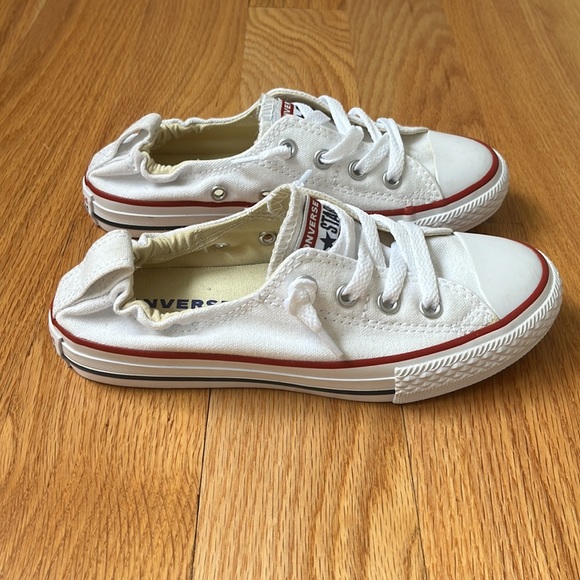 Converse Chuck Taylors Sneakers White Size 1 Juniors Slip On - Picture 7 of 12
